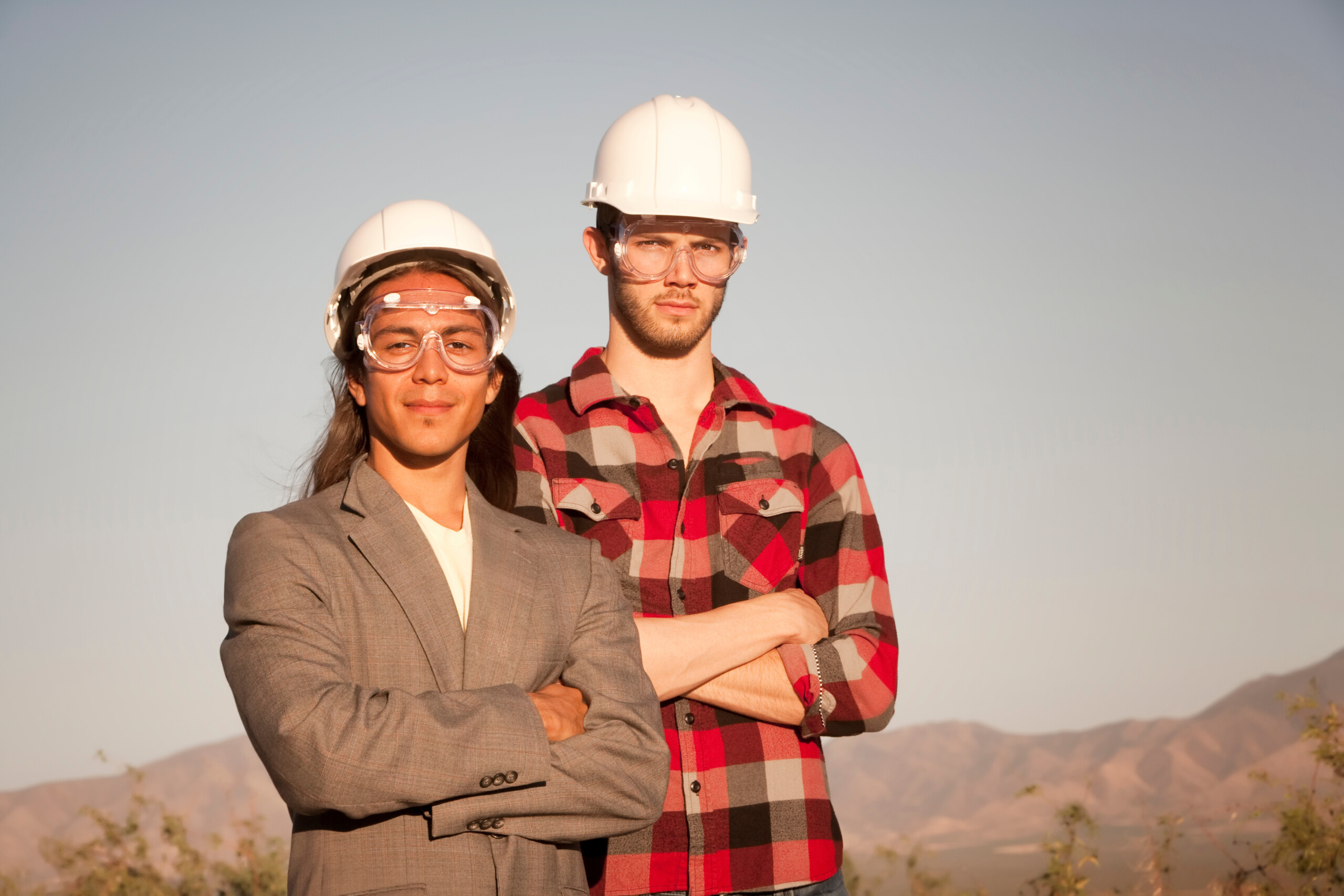 Men in hardhats Indigenous Workforce Development Program
