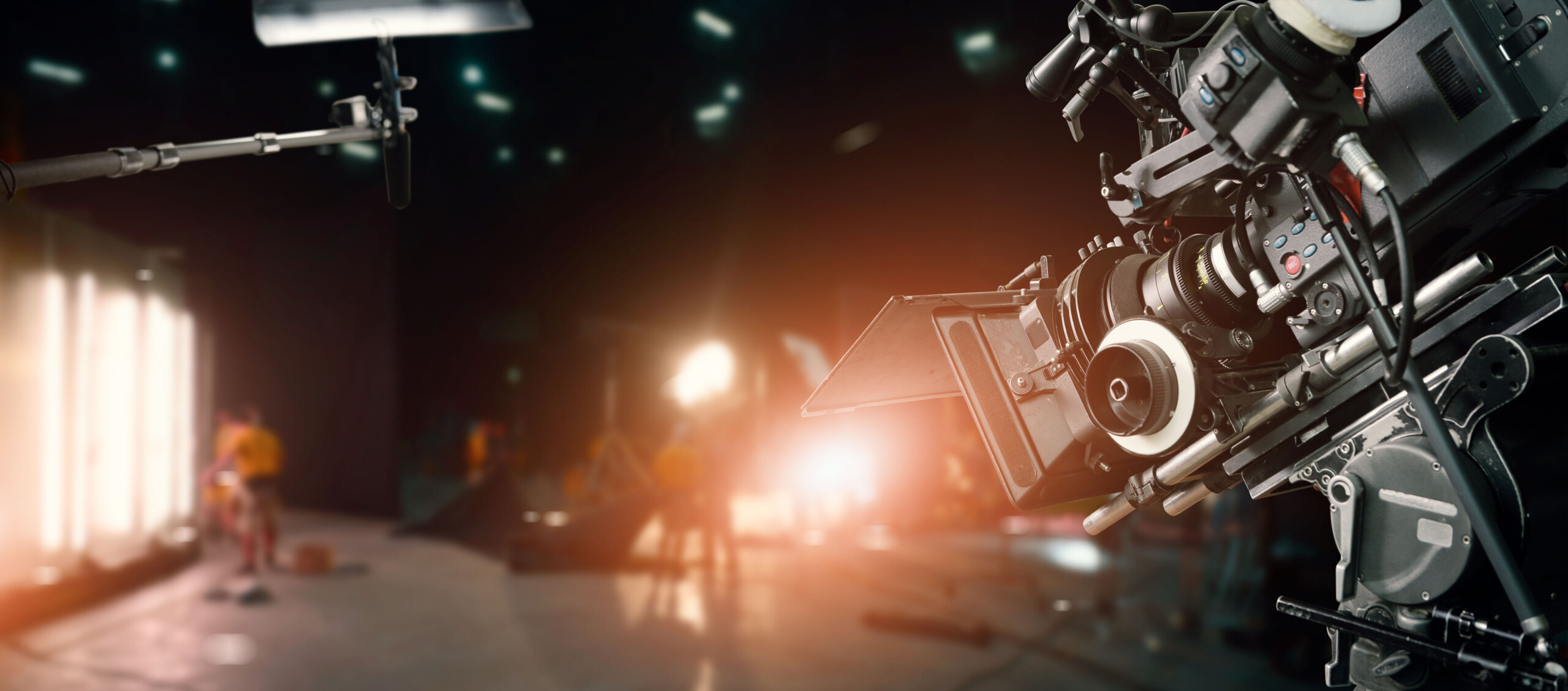 Behind the scenes of making of movie and TV commercial. Camera o Film & Television Program